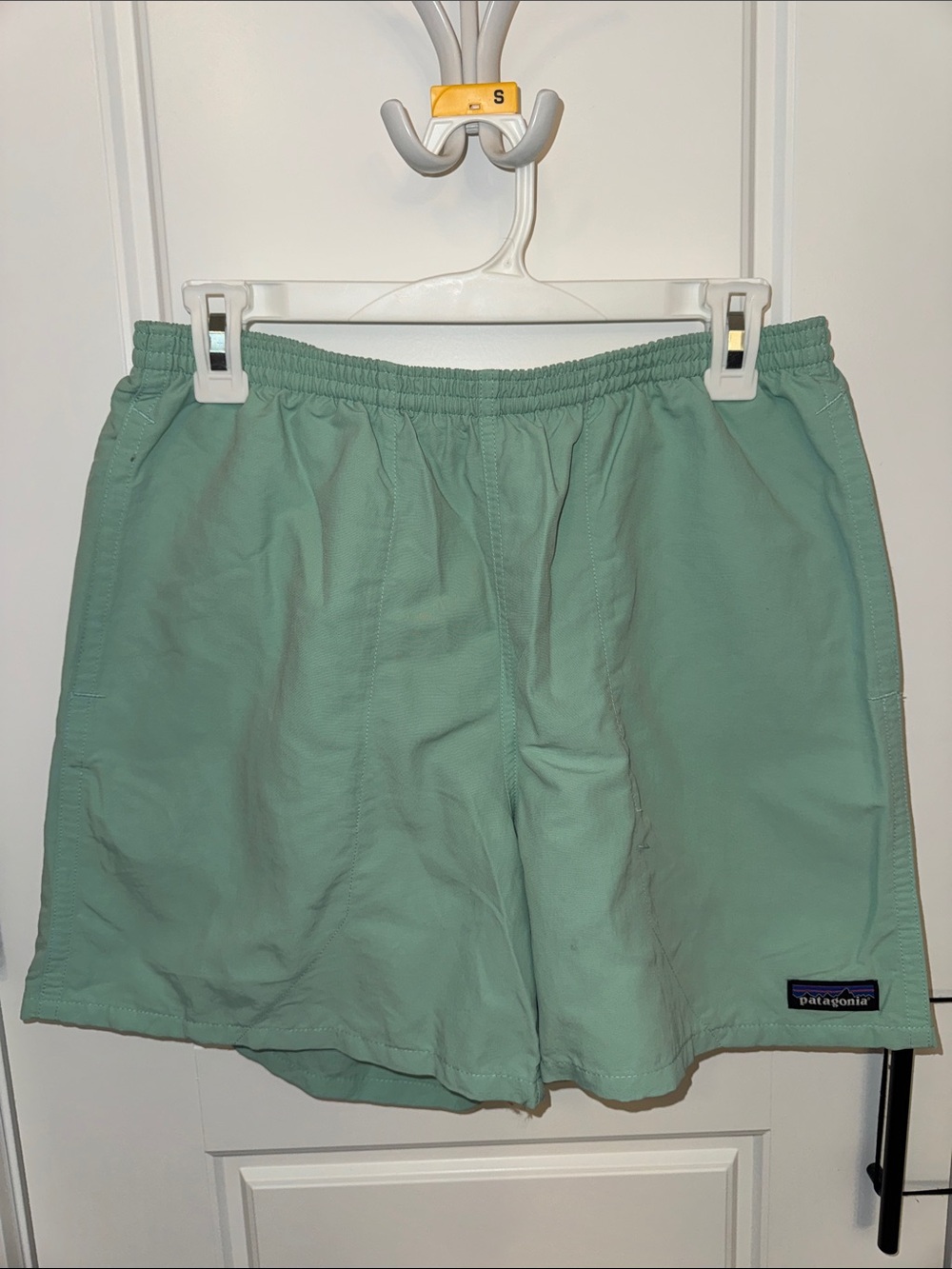 Men’s Patagonia Light Green Swim Trunks - Medium